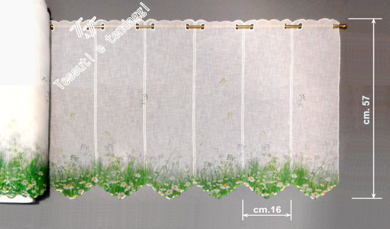 Tendina tirolese prato con margherite h57