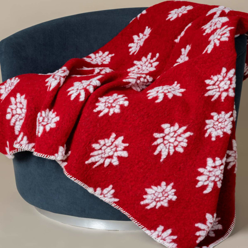 Coperta in lana cotta EDELWEISS