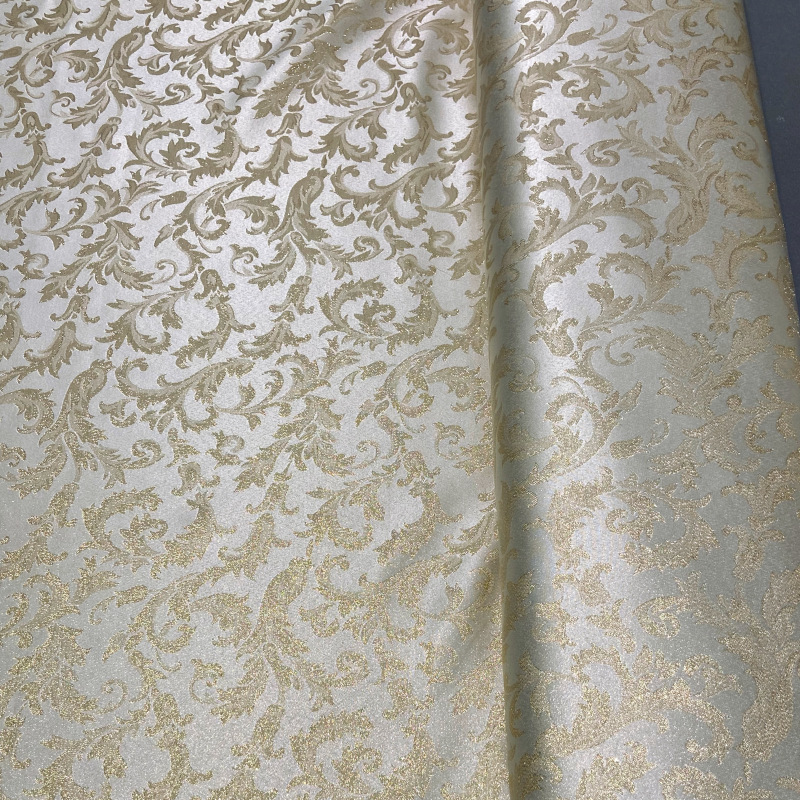 Tovaglia a metraggio jacquard lurex oro