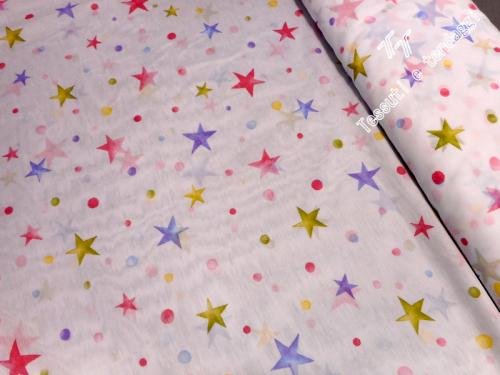 Tenda mussola stelline multicolor